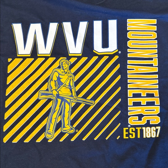 NWOT WVU Mountaineers Graphic Tee NEVER WORN - Picture 3 of 4